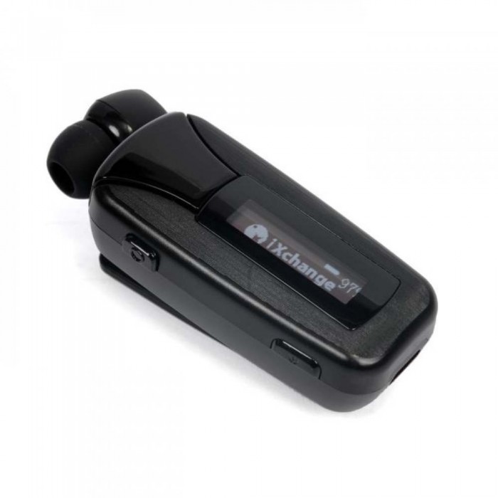 Ακουστικά handsfree bluetooth iXchange UA51 Pro Retractable LCD Οθόνη Μαύρο 6970312531384